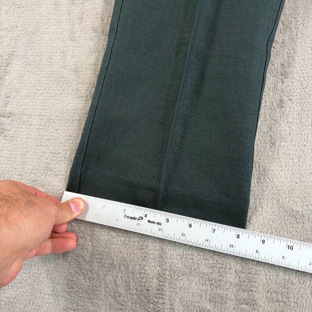 Todd Snyder Straight Fit 100% Linen Tab Trousers in Poseidon Men 34x32 NWT - Picture 8 of 11